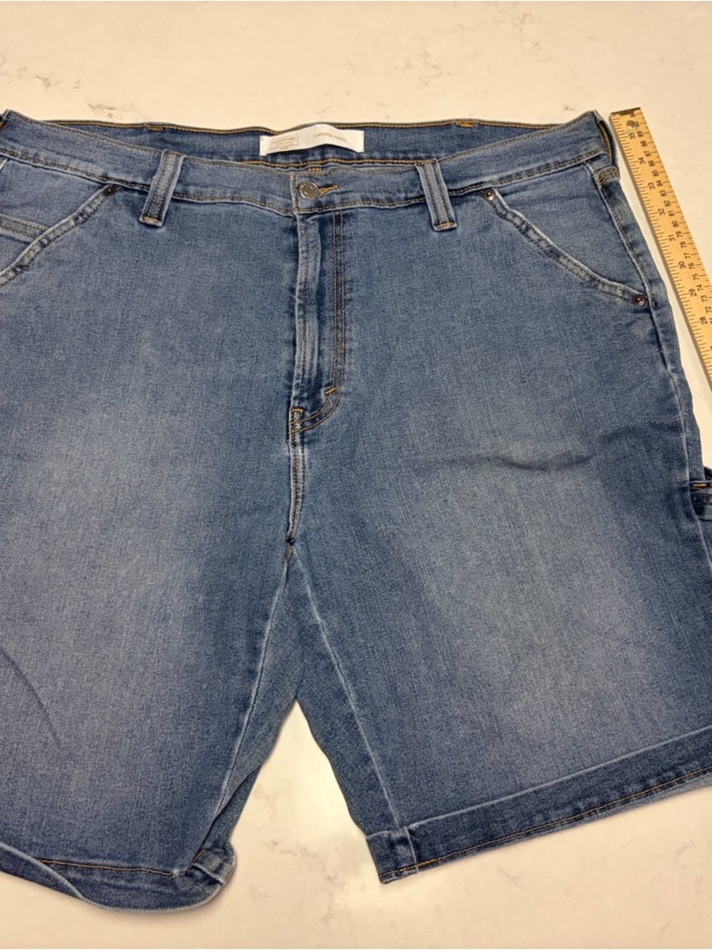 A-001 Signature by Levi Strauss Light Blue Denim Jean Shorts